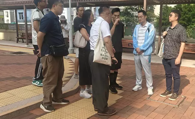 康文署聯同食環署建築署巡查大隴街休憩花園 檢視防鼠措施