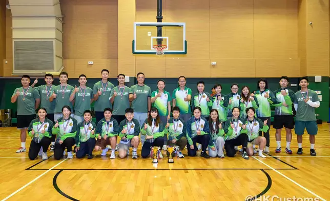 紀律部隊籃球賽2026圓滿結束 海關籃球隊女子組奪亞