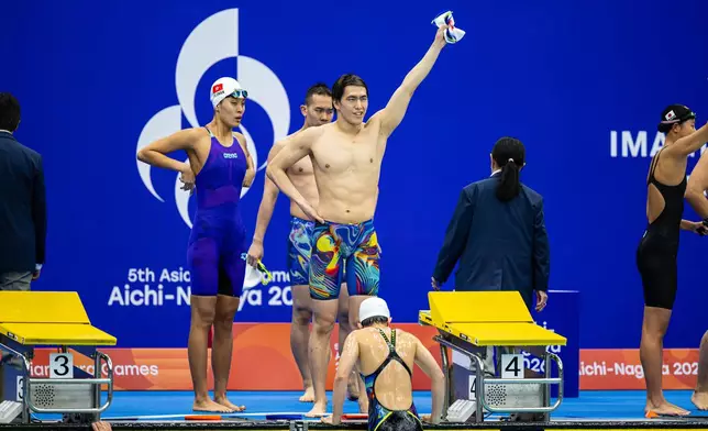 港隊陳睿琳、劉肖儀、張浚諾和黃漢彥奪得亞殘運混合S14級4X100米自由泳接力賽銅牌。中國香港殘疾人奧委會圖片