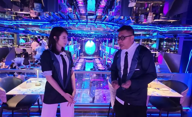 船上的自助餐質素媲美酒店出品。