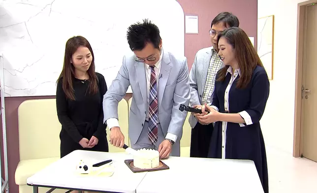 醫生呢個cake每一切都「計算精準」。