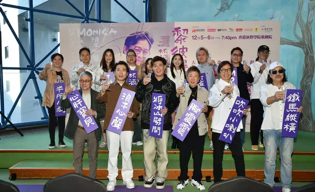 黎彼得生前好友杜自持、阮兆輝、尹光、彭健新、大AL，以及後輩歌手張與辰和顏米羔等，昨日（8日）一同現身記者會，分享最愛黎彼得作品，表揚其樂壇成就。