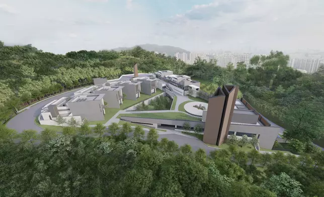 和合石擬建新火葬場預想圖。立法會文件