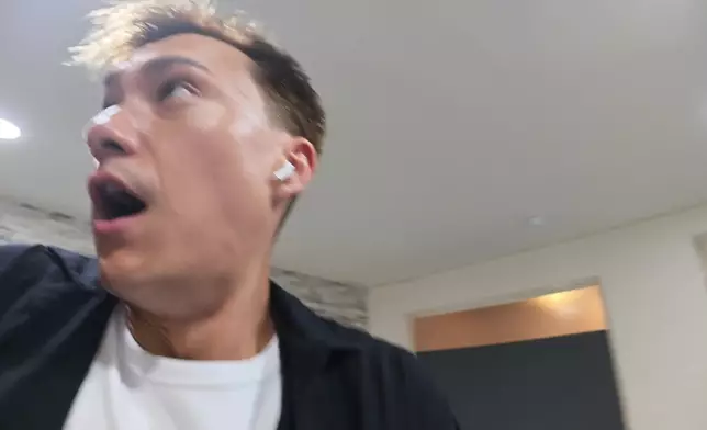 朱仔明顯嚇親。