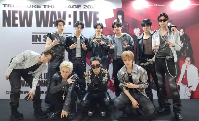 TREASURE今年6月發表新迷你專輯《NEW WAV》並展開巡迴FANCON。TREASURE官方X圖片