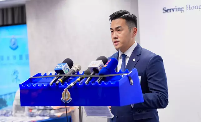 警方深水埗警區反三合會行動組督察鄭源霖。