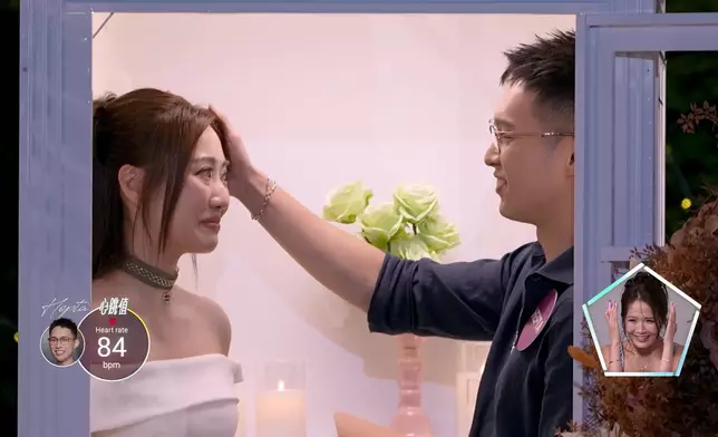 Hepta係咁摸Mandy個頭，證明佢真係當佢小妹妹咁痛錫。