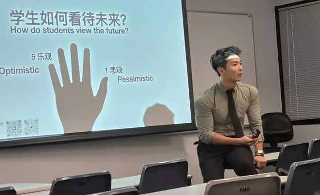 聖公會阮鄭夢芹銀禧小學副校長李偉銘10月9日於香港科技大學擔任客席主講。小學社交平台圖片