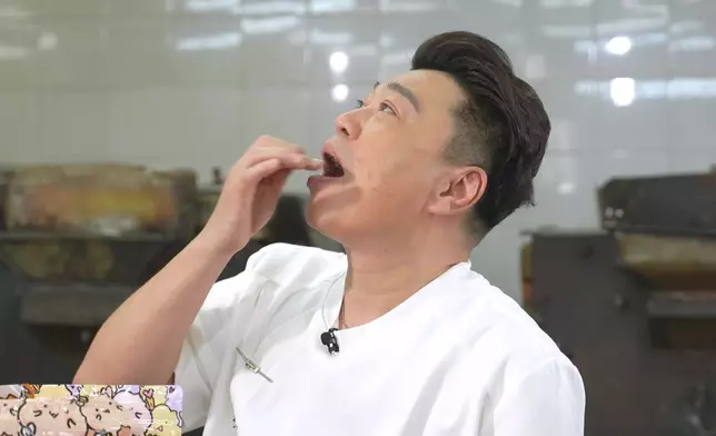 祥師兄食得津津有味。