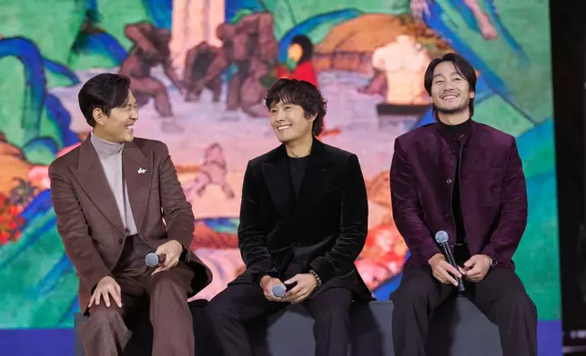 《魷魚遊戲》李政宰、李炳憲、朴海秀。Netflix資料圖片
