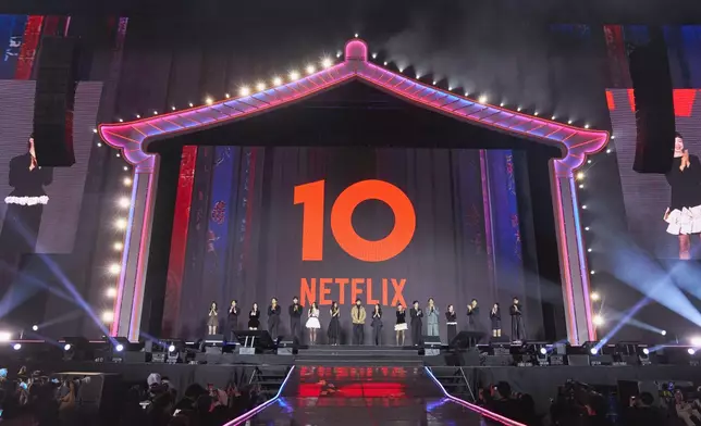 Netflix進軍韓國滿10週年舉辦盛大活動。Netflix資料圖片