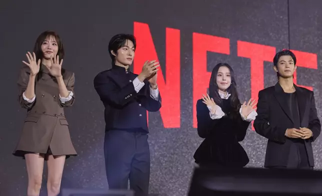 《殭屍校園》趙怡賢、尹燦榮、朴持厚、羅門。Netflix資料圖片