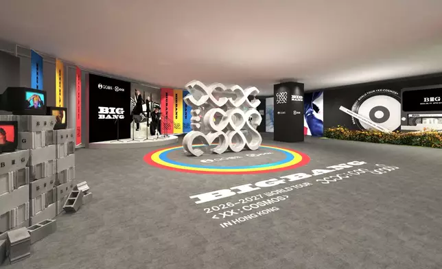 交織的無限符號不僅代表BIGBANG的音樂傳奇，更寓意未來的無限可能