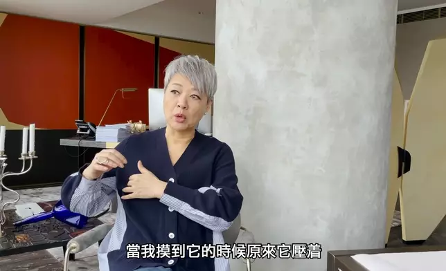 金燕玲坦言面對乳癌及子宮癌兩次打擊，恐懼必然，但不能被恐懼打倒，親友支持是重新站起來的最大動力。