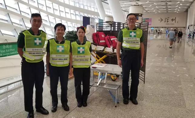 新皇崗口岸正式啟用，醫療輔助隊派兩支急救團隊駐守。