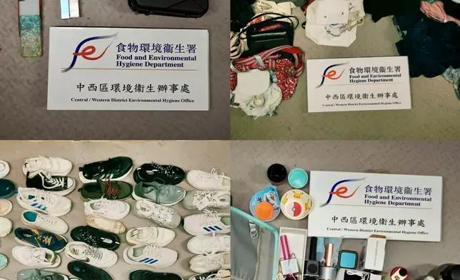 食環署聯同入境處中環打擊無牌擺賣 檢約96公斤貨品拘1人