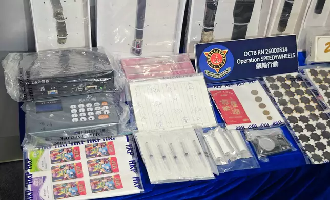 警方展開「飊輪」行動打擊三合會活動，拘58人。