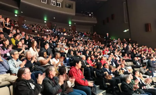 作為北美首演的第一站，本場音樂會吸引了眾多當地文化界人士、音樂愛好者及各界嘉賓到場。圖片來源：香港天籟敦煌樂團