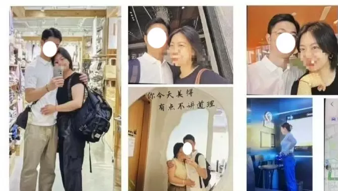 去年妻子赴英留學期間，結識公派留學的黃姓博士生，二人發展為情侶關係並同居。微博圖片