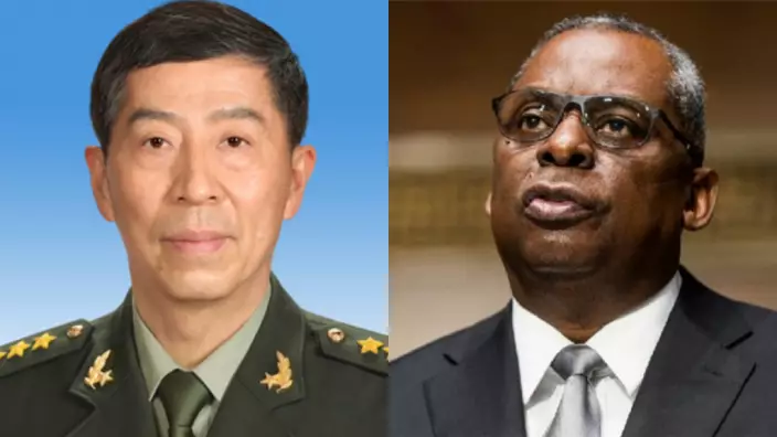 美國防長奧斯汀希望在新加坡與中國防長李尚福會面。AP圖片