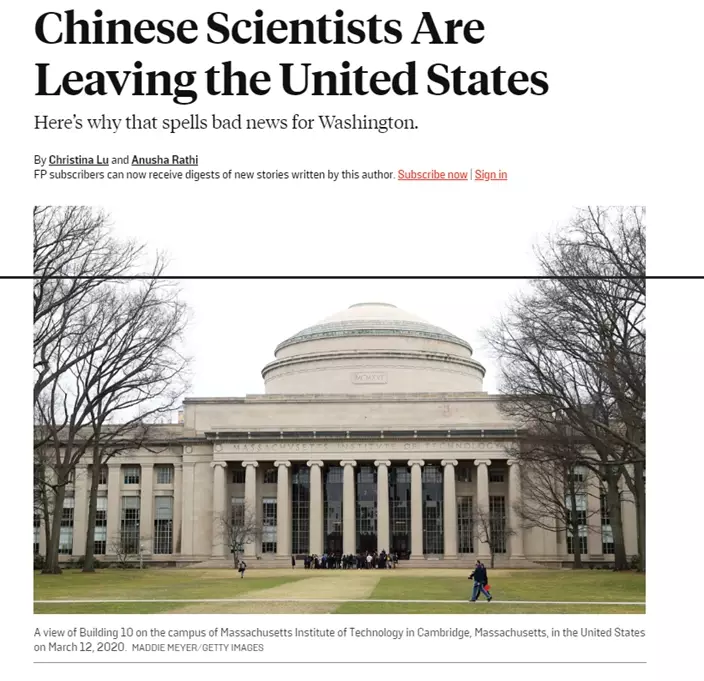 《外交政策》報道截圖。