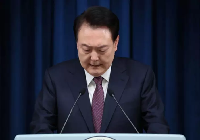 韓國總統尹錫悅向韓國國民致歉。