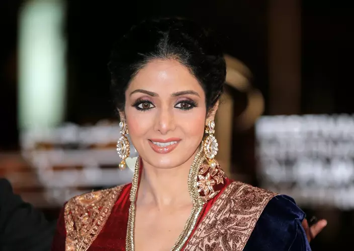 FILE - In this Dec. 1, 2012 file photo, Indian actress Sridevi arrives at the Marrakech International Film Festival in Marrakech, at the Marrakech Congress Palace.
Sridevi, Bollywood’s leading lady of the 1980s and ‘90s who redefined stardom for actresses in India, has died at age 54. The actress, known by one name, was described as the first female superstar in India’s male-dominated film industry. Her brother-in-law Sanjay Kapoor speaking to the Indian Express online confirmed she died Saturday, Feb. 24, 2018, in Dubai due to cardiac arrest.(AP Photo/Lionel Cironneau, File)