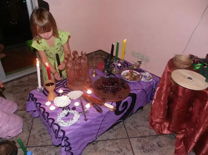 Sonia's daughter Mala has her own mini altar (Collect/PA Real Life)