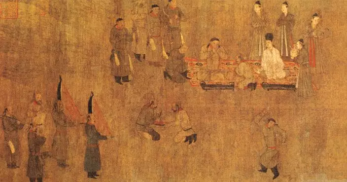 《卓歇圖》中畫筆下的契丹人 (網上圖片)