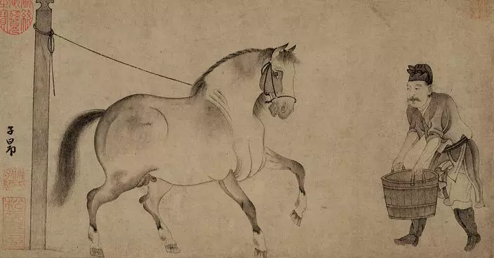 趙孟頫《飲馬圖》 (網上圖片)