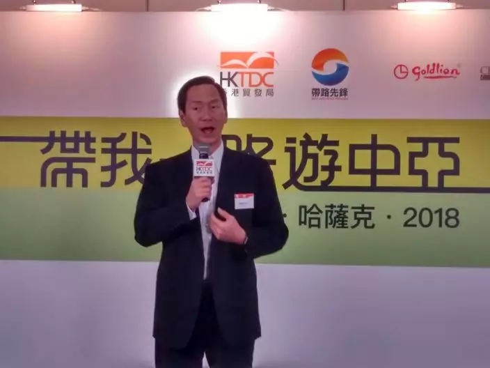 陳智思指出,信任是商機的基礎。(本網記者攝)