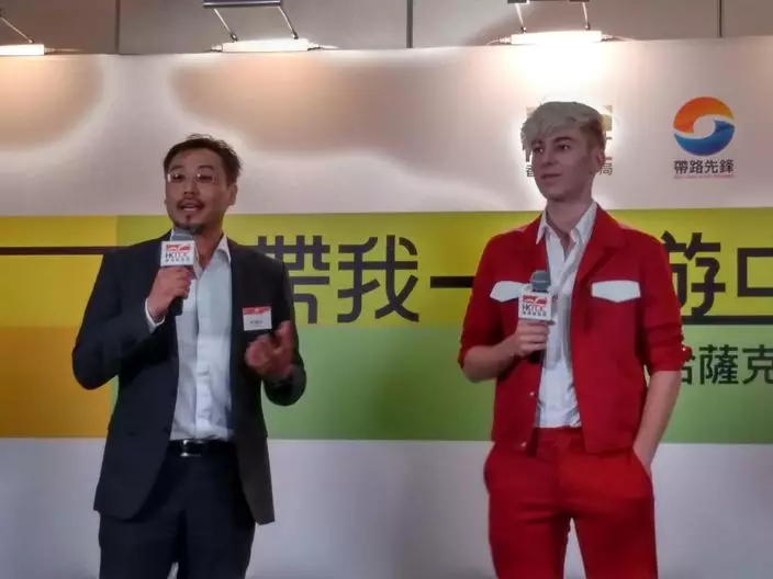 俄羅斯籍網絡紅人Ansheles亦會隨團。(本網記者攝)