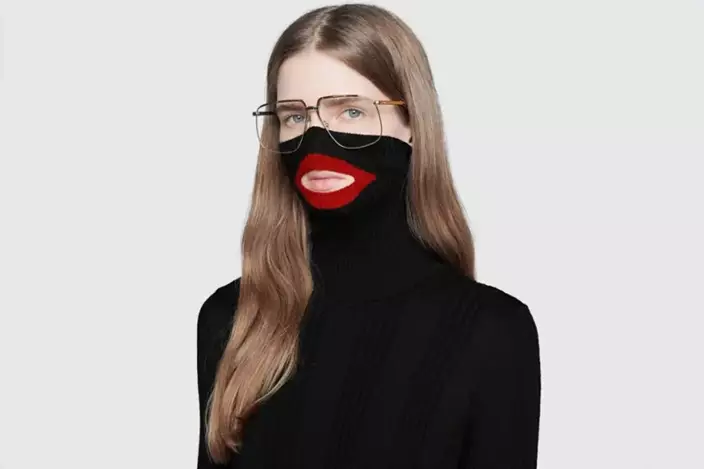 GUCCI將一款涉種族歧視的Balaclava毛衣下架。網上圖片