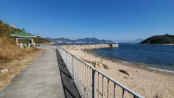 大排咀碼頭對開海面發現人類遺骸。網圖