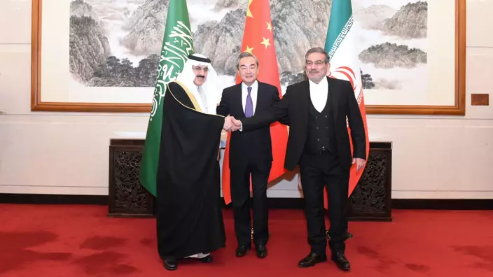 沙特阿拉伯和伊朗在中國斡旋下恢復外交關係。新華社