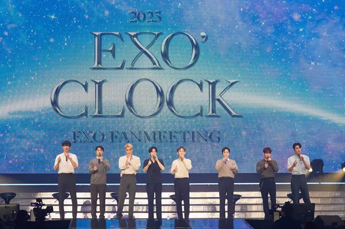 EXO在見面會上表演了多首歌曲（網上圖片）