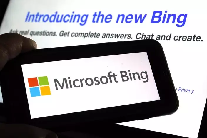 微軟正尋求如何用ChatGPT加持的新Bing獲利。AP圖片