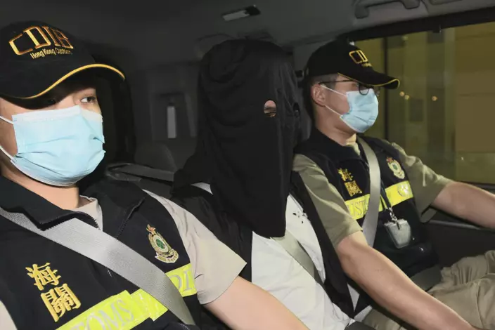 被捕男子。