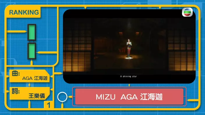冠軍歌是AGA的《MIZU》。