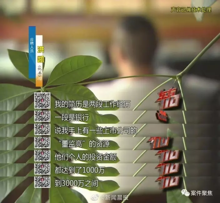 其中一名「騙薪族」洪凱講術如何用亮麗的履歷被錄用。