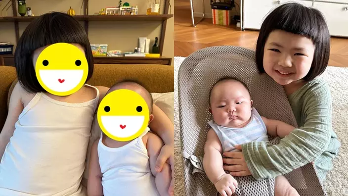 Lucy姊妹同打扮表現10種表情。