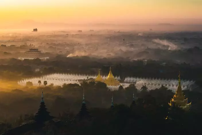 緬甸。設計圖片