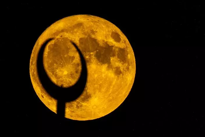 月球示意圖。AP資料圖片