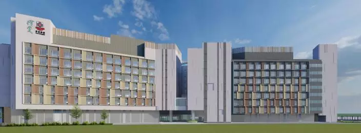 博愛醫院屯門藍地長者護理及護養安老院舍設計圖。