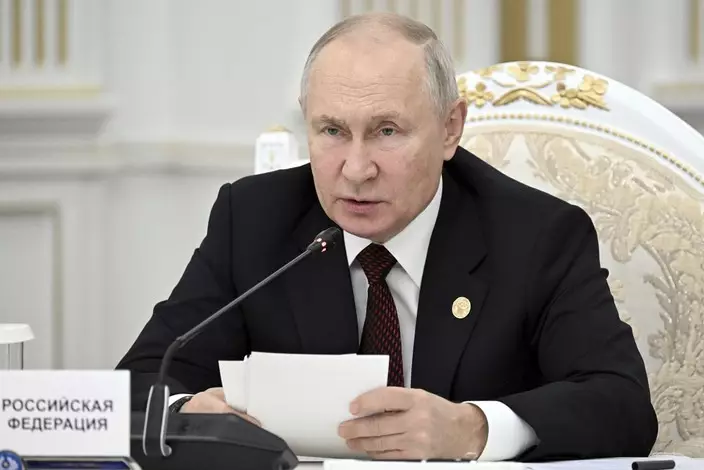 俄羅斯總統普京 。AP圖片