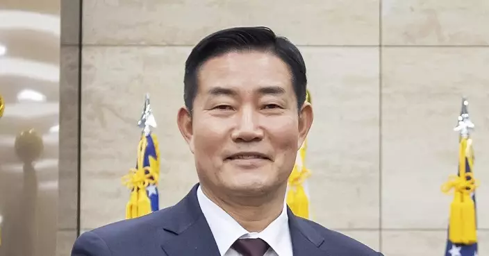 南韓國防部長申源湜。AP圖片
