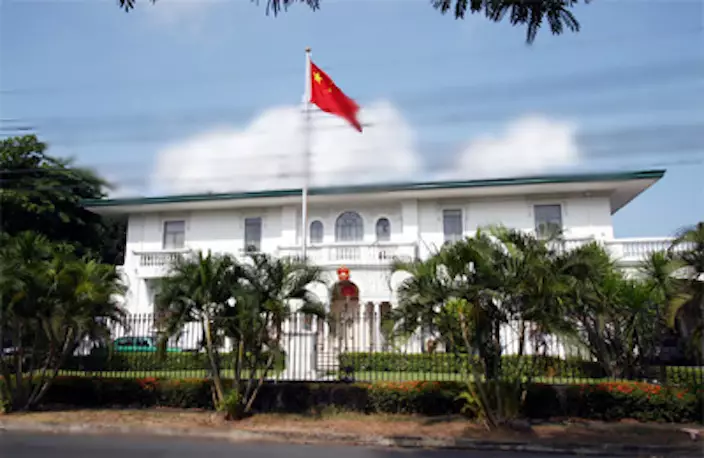 中國駐菲律賓大使館。 外交部圖片