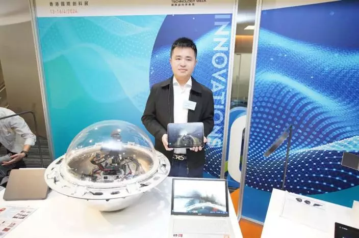 香港物流機械人研究中心設計創新污水隧道機器人巡查系統,利用機械人技術提高檢查效率和安全性,減少人員進入隧道的次數。圖片由香港貿發局提供