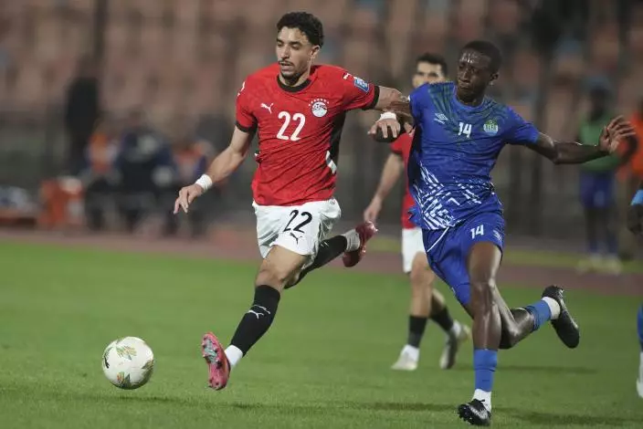 埃及主場1:0小勝塞拉利昂。AP圖片