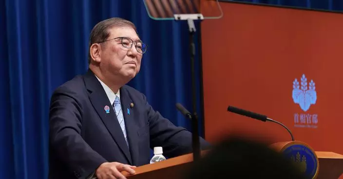 日本首相石破茂。AP資料圖片